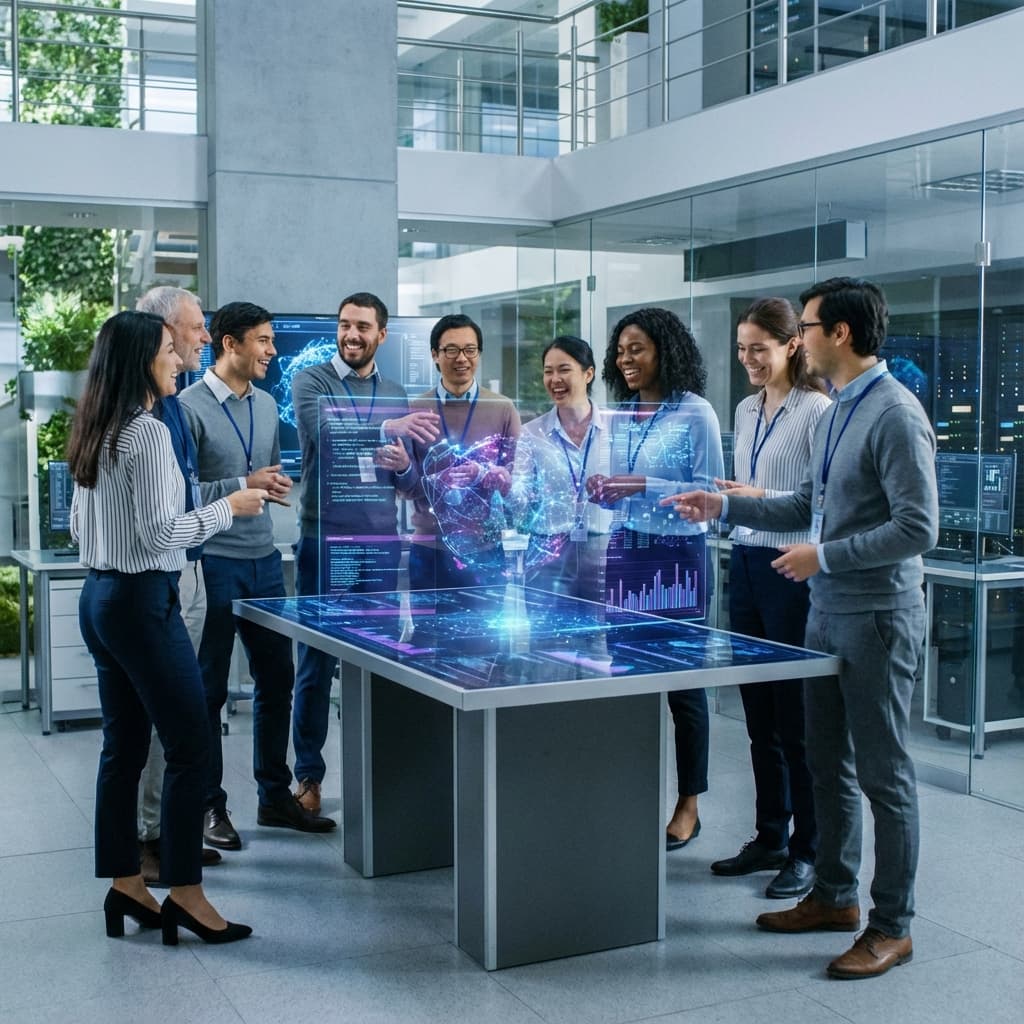 RemitPro Team Collaborating on AI Solutions